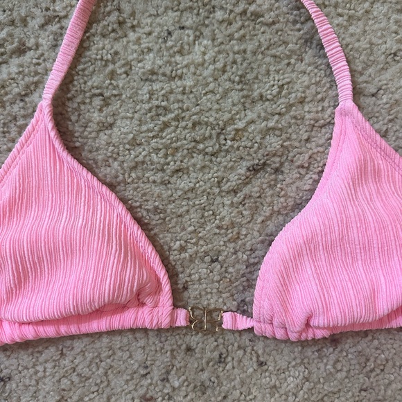 Target Pink Ribbed Swimsuit Set - Picture 2 of 4